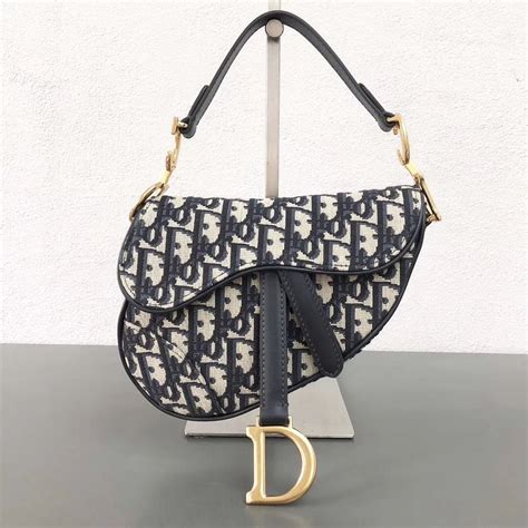 dior oblique jacquard canvas|blue dior saddle bag.